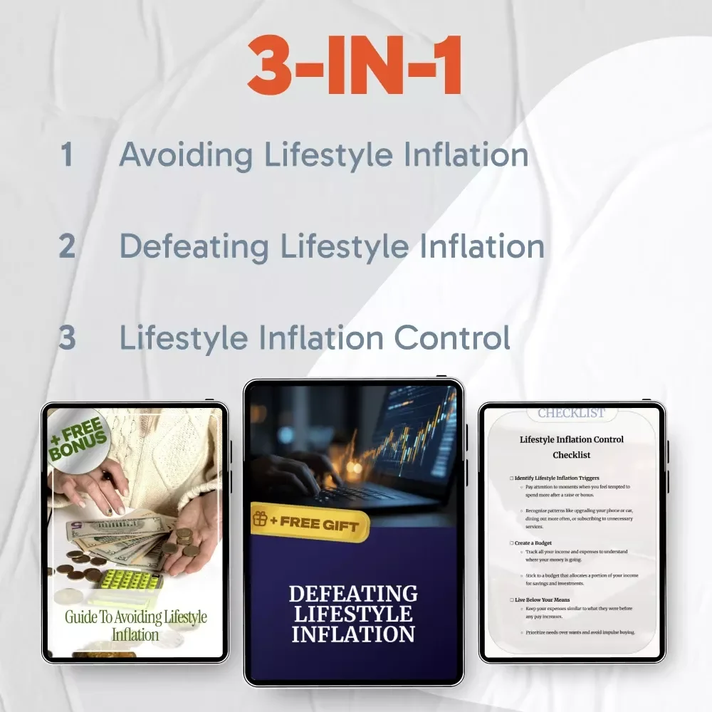 Spending Escalation Awareness and Control Toolkit | Lifestyle Inflation 3-in-1 Bundle