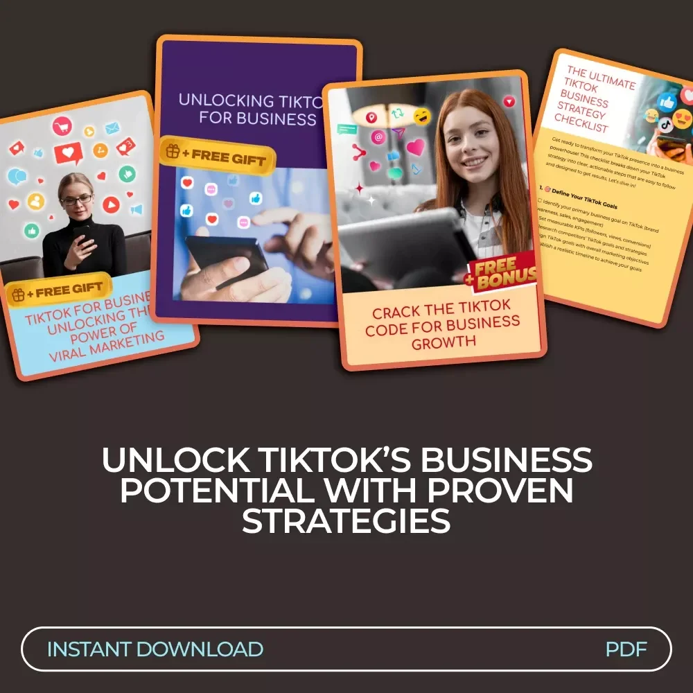 TikTok for Business Growth Toolkit: 4-in-1 Bundle for TikTok Strategy