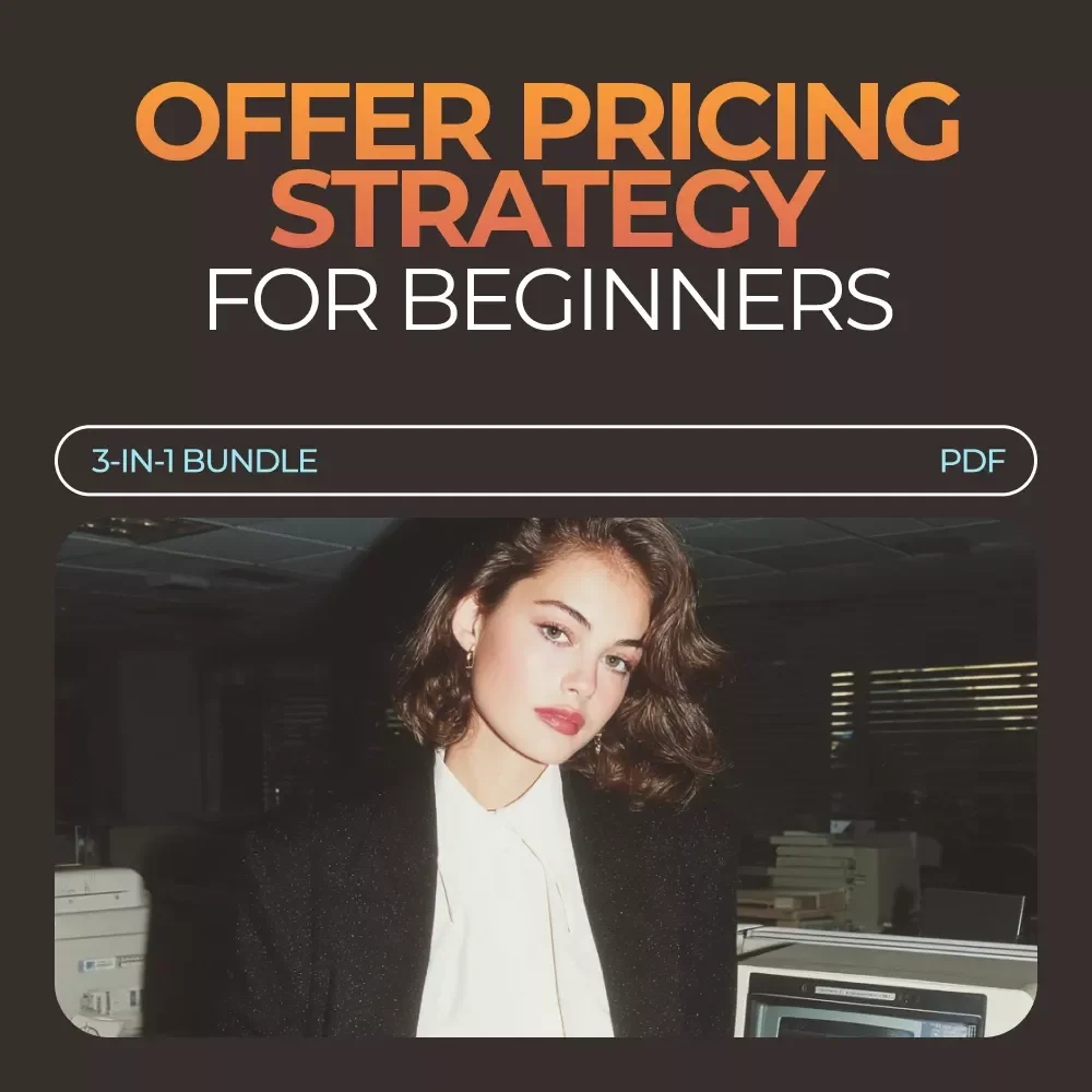 Offer Pricing Strategy Bundle for Beginners - 3-in-1 Digital Download Guides, eBooks & Checklists