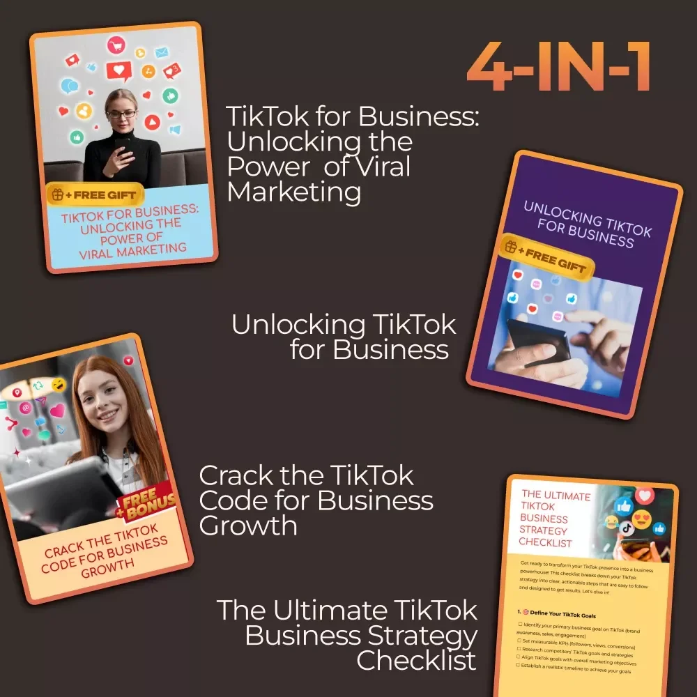TikTok for Business Growth Toolkit: 4-in-1 Bundle for TikTok Strategy