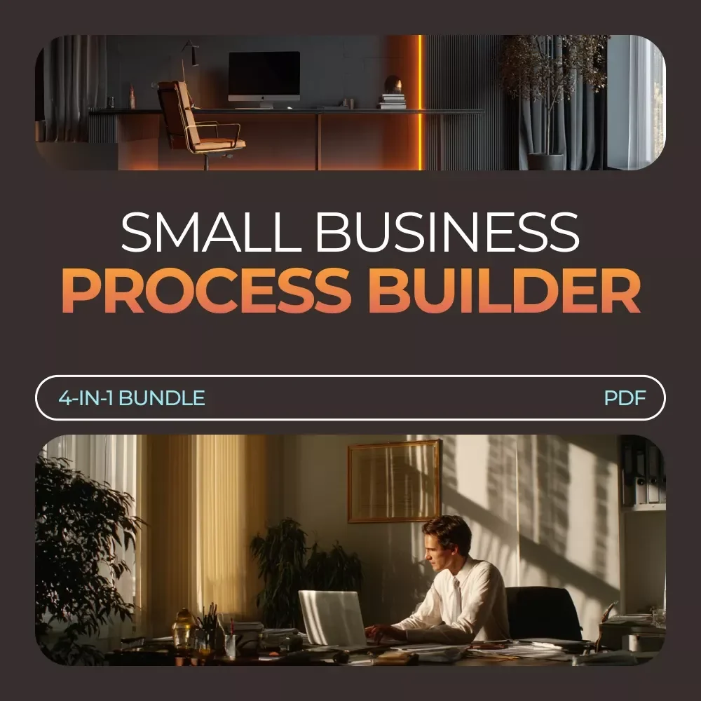 Small Business Process Builder Toolkit - 4-in-1 Digital Download Bundle for Entrepreneurs