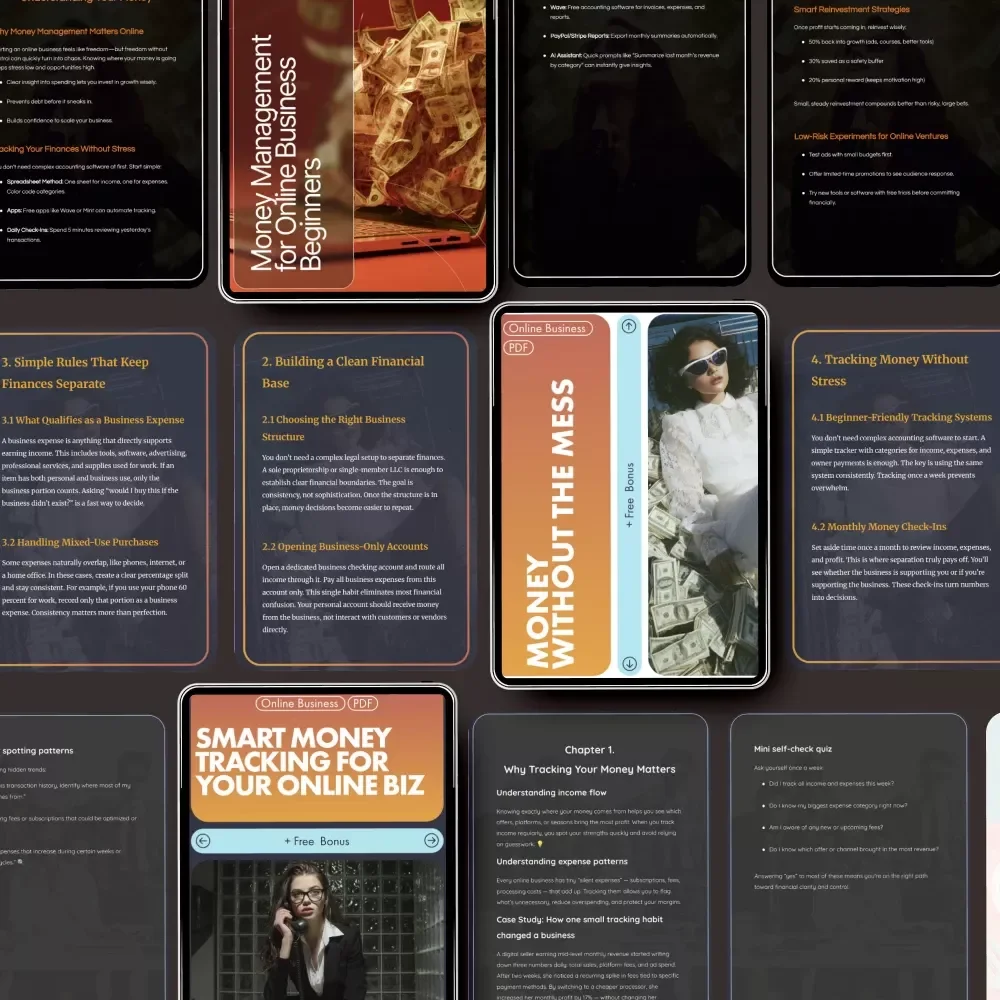 Money Management Toolkit for Online Business Owners: 3-in-1 Bundle of Guides & Checklists
