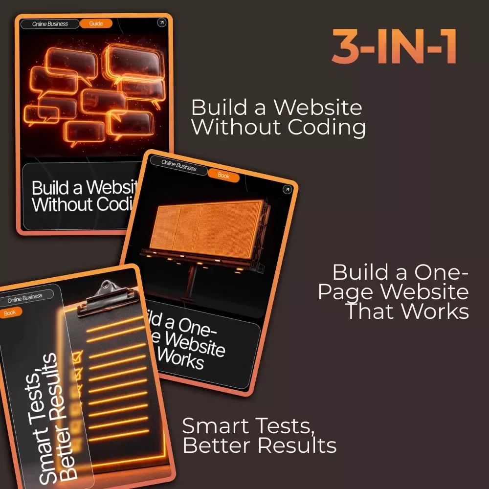No-Code Website Builder Toolkit | Build a Website Without Coding 3-in-1 Bundle