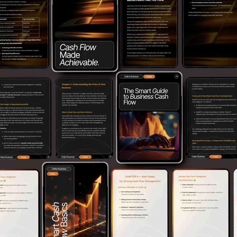 Cash Flow Explained Bundle - 3-in-1 Guide to Business Cash Flow Basics Explained Simply