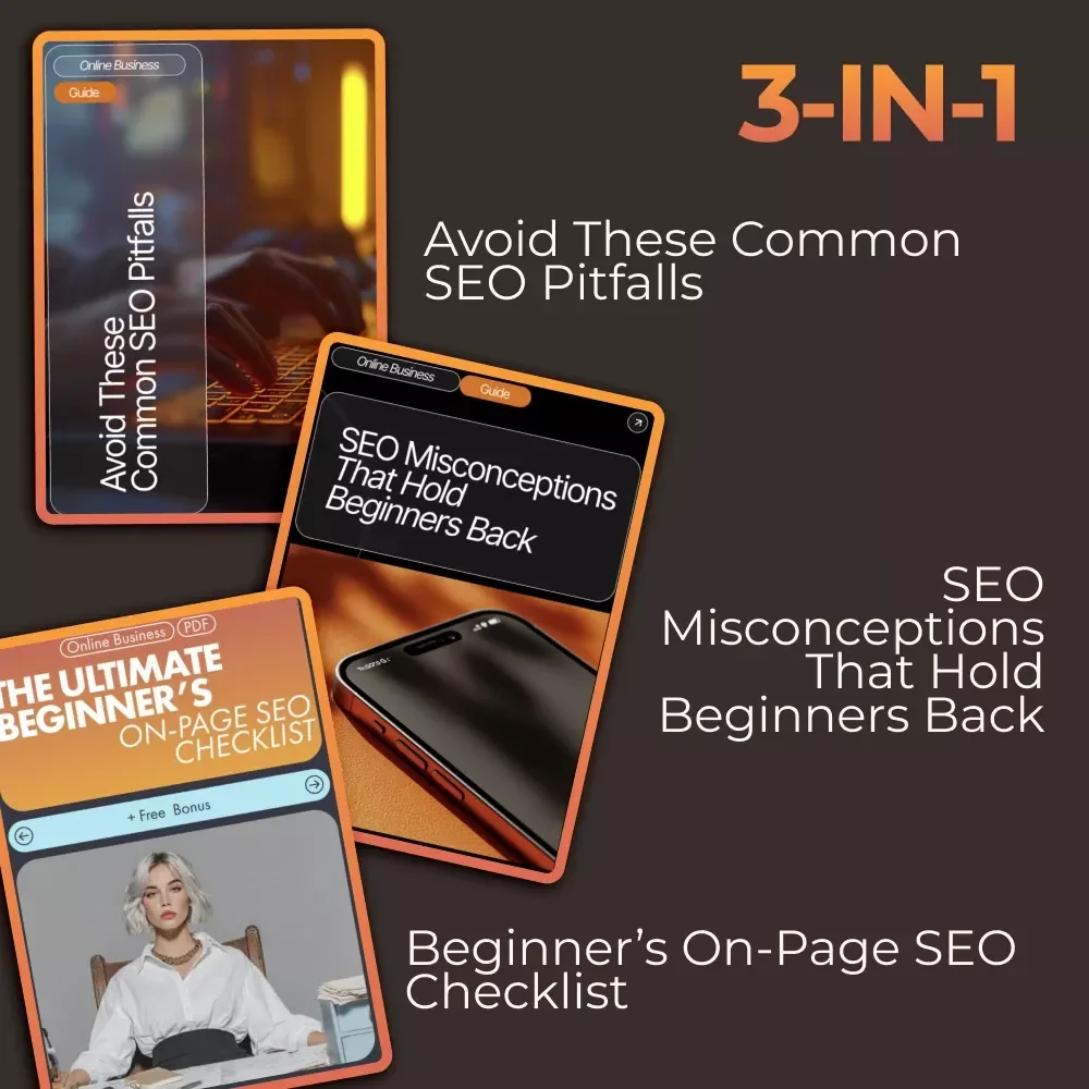 SEO Mistake-Proof Pack for Beginners | 3-in-1 Bundle of Guides, eBooks & Checklists