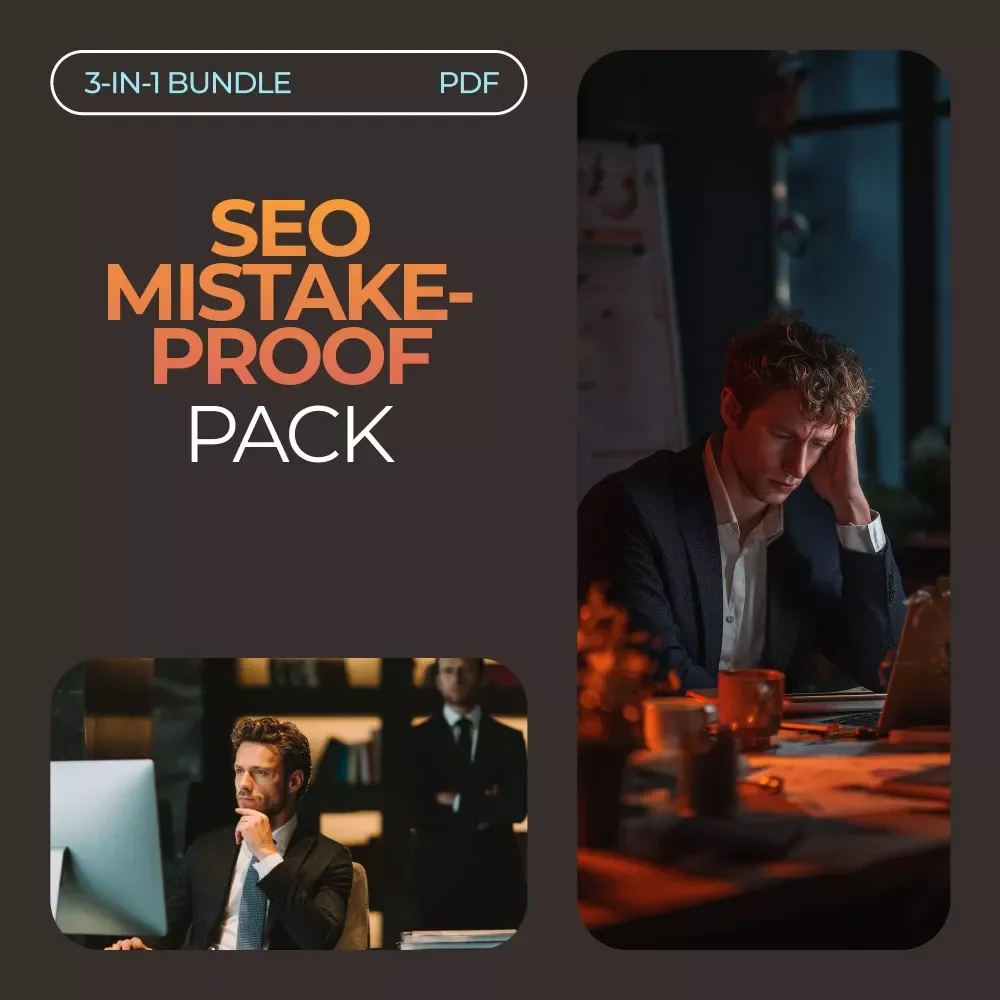 SEO Mistake-Proof Pack for Beginners | 3-in-1 Bundle of Guides, eBooks & Checklists