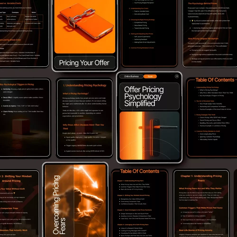 Confident Pricing Bundle: Overcome Pricing Fears & Learn Clever Pricing Moves - 5-in-1 Digital Guide