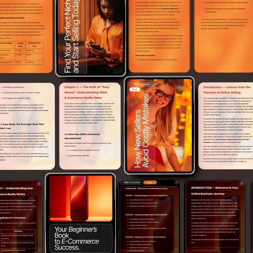 E-commerce Basics Bundle: 4-in-1 Digital Guides for Beginners