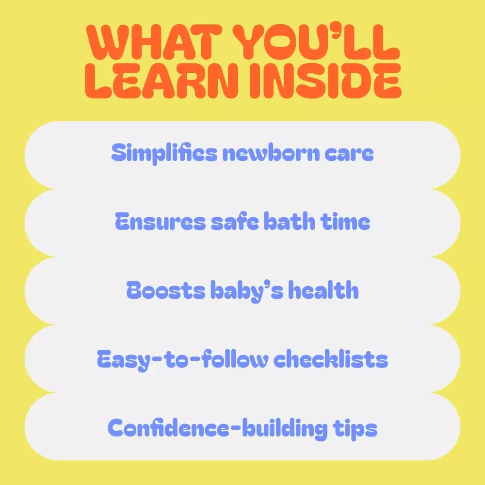 Newborn Care & Bathing Bundle – Complete Guides, Checklists & Tips for New Parents