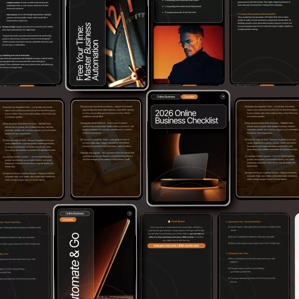 2026 AI Automation Bundle for Online Businesses – 5-in-1 Digital Download Bundle