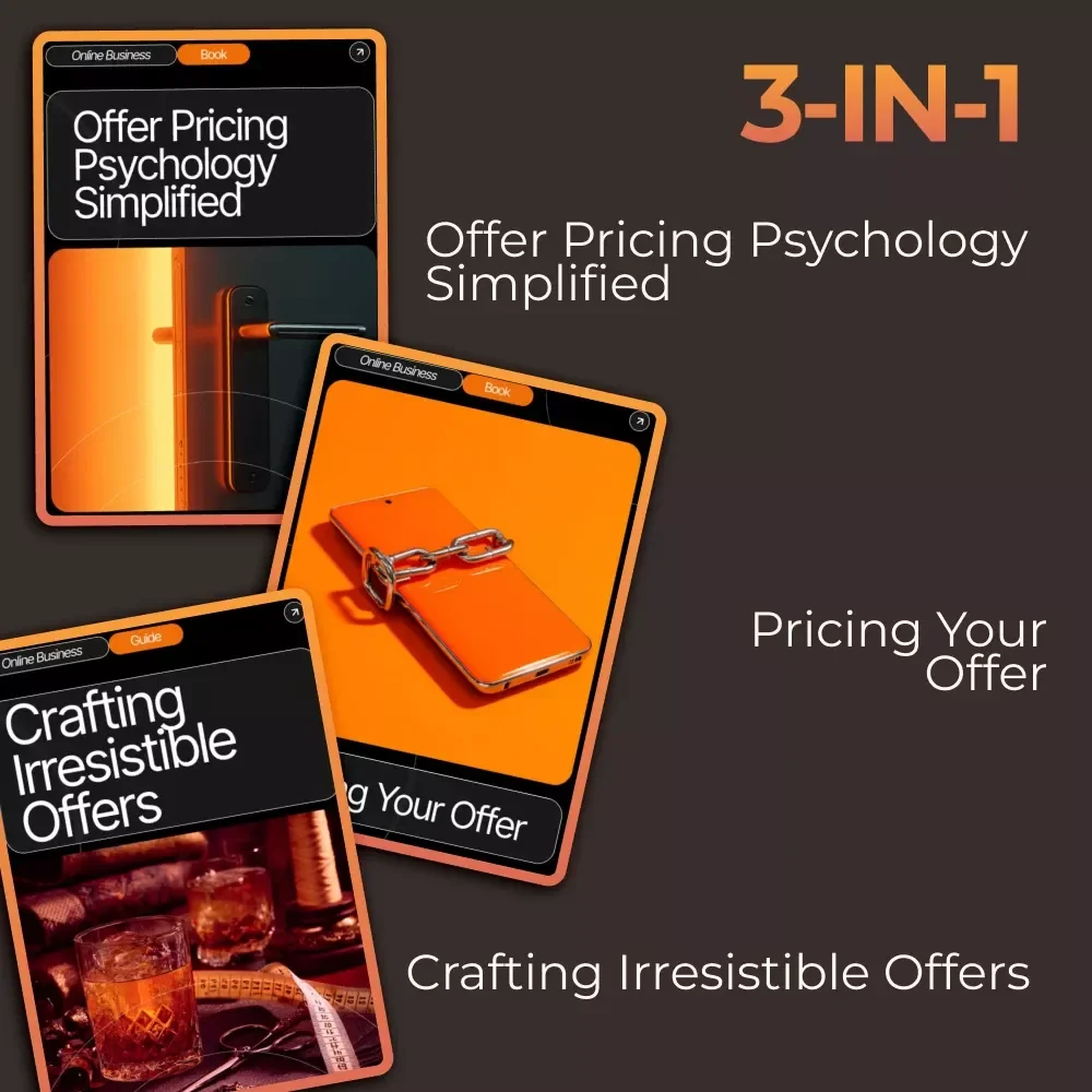 Offer Pricing Strategy Bundle for Beginners - 3-in-1 Digital Download Guides, eBooks & Checklists
