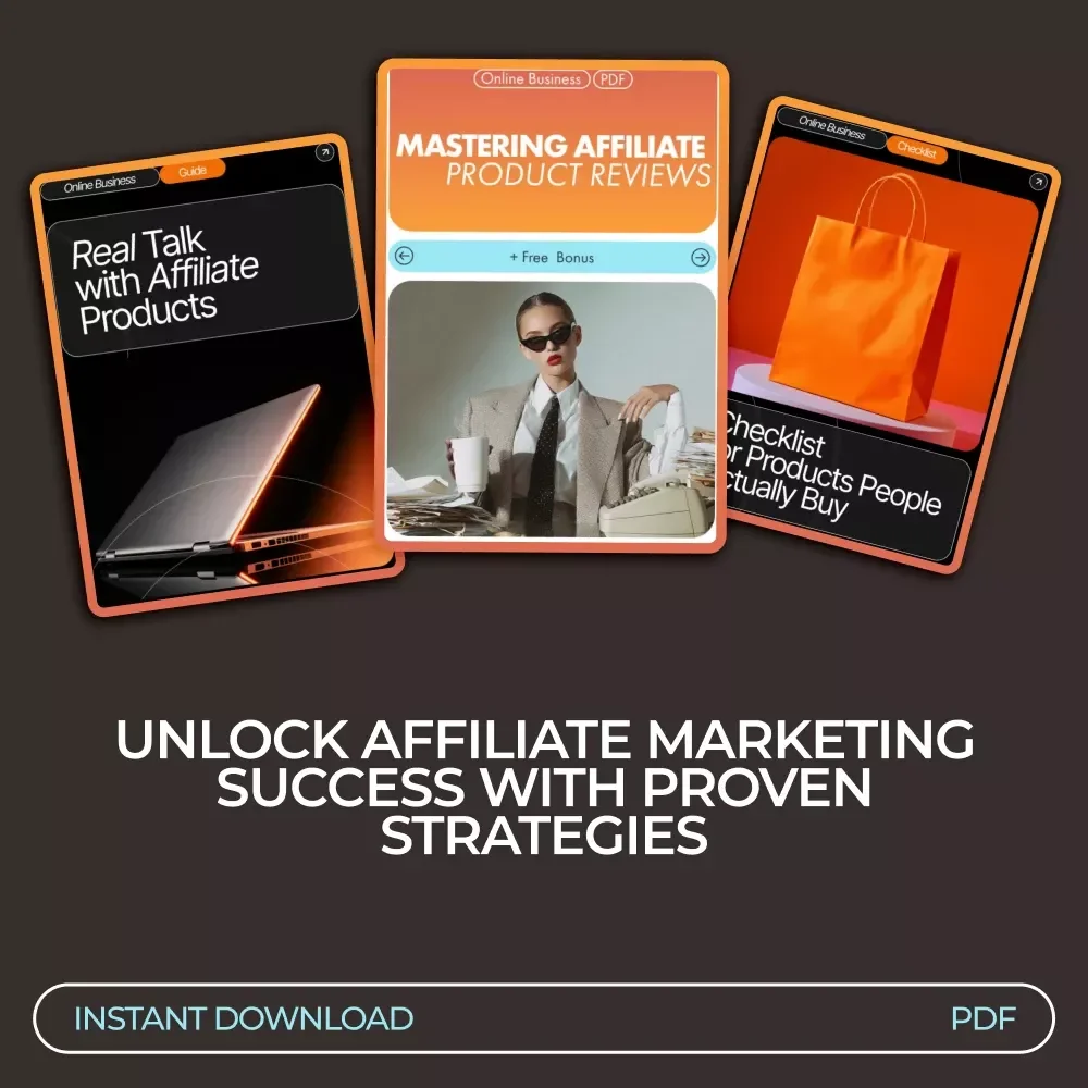 High-Converting Affiliate Ideas Bundle - 3-in-1 Guide, eBooks & Checklists for Affiliate Success