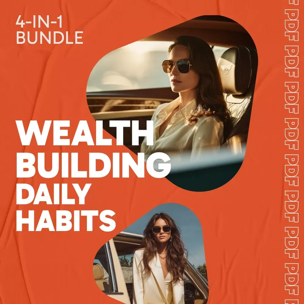 Wealth Building Daily Habits Bundle | rich habits you can adopt | 4-in-1 Digital Guides