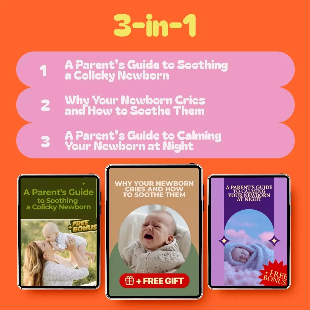 Newborn Soothing Pack for Calm Days and Nights | 3-in-1 Bundle of Guides, eBooks, & Checklists
