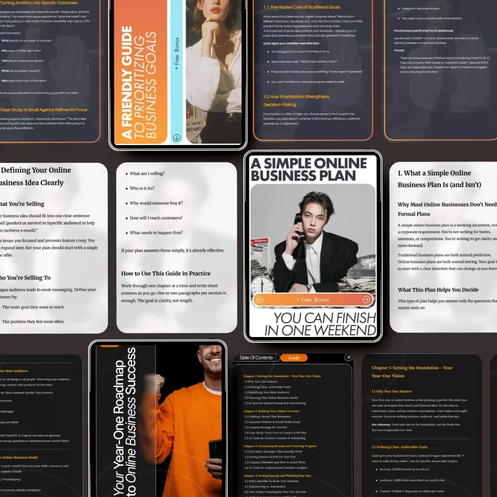 The First-Year Business Growth Toolkit: 4-in-1 Bundle to Achieve Online Business Goals