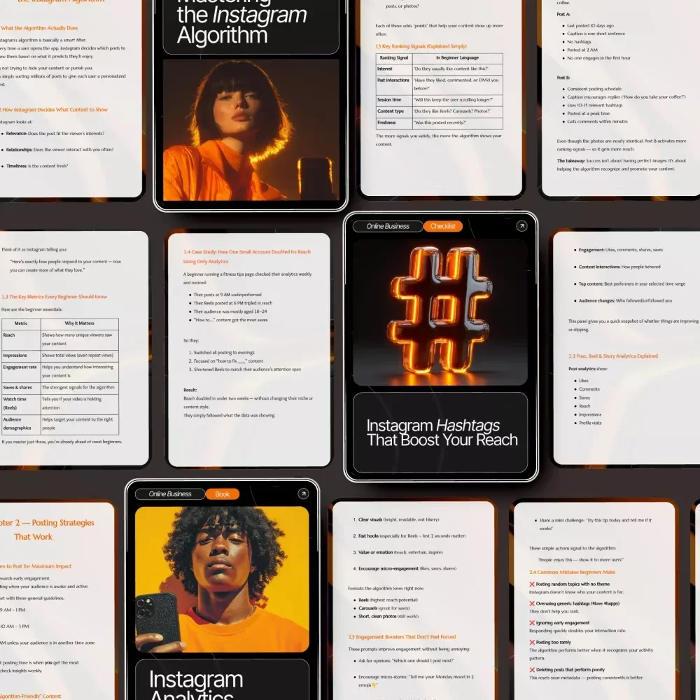 Algorithm-Friendly IG Business Growth Pack – Instagram Algorithm Tips for Beginners