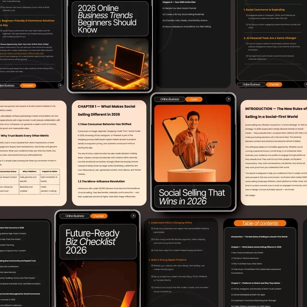 2026 Online Trends for Business: 3-in-1 Bundle for Beginners