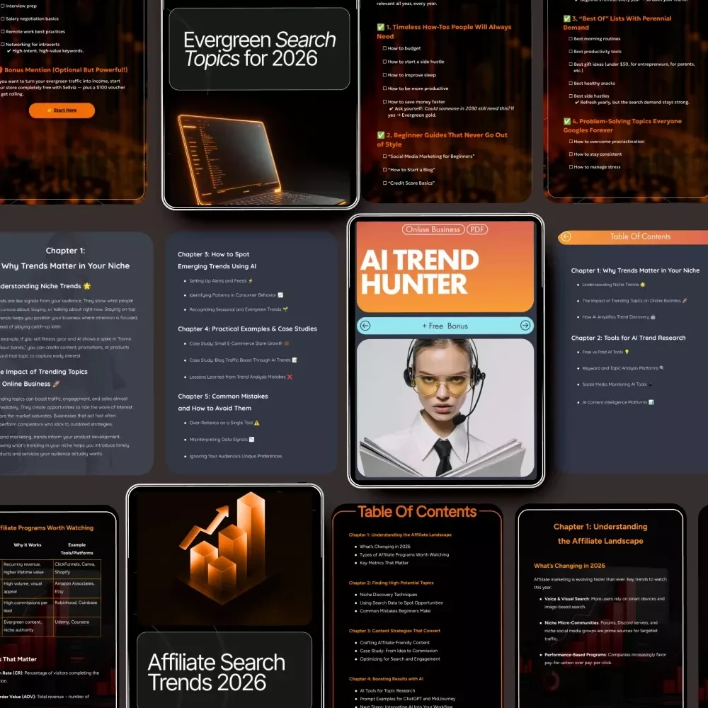 2026 Evergreen SEO Topics Bundle: 4-in-1 Digital Downloads for SEO Success