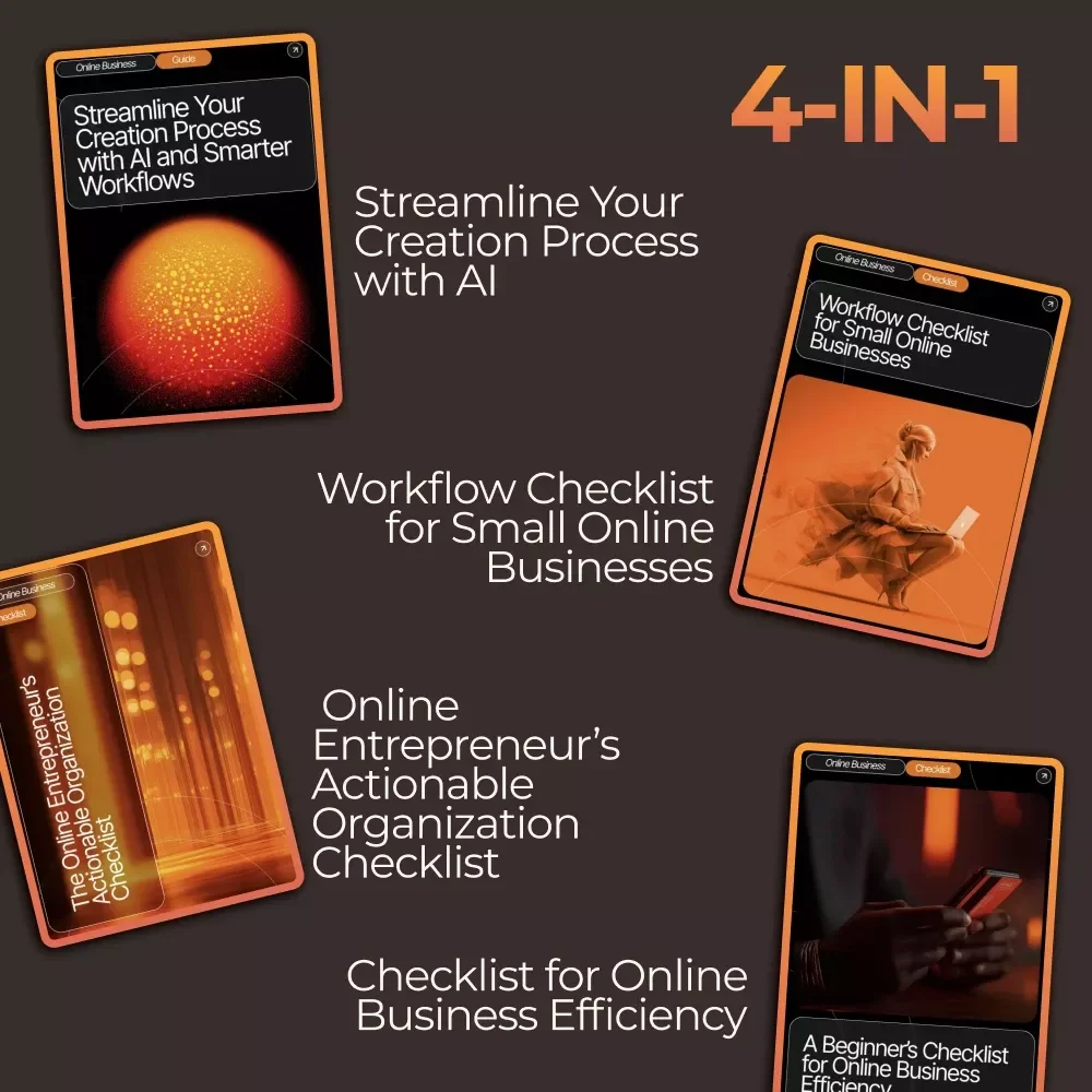 Small Business Process Builder Toolkit - 4-in-1 Digital Download Bundle for Entrepreneurs