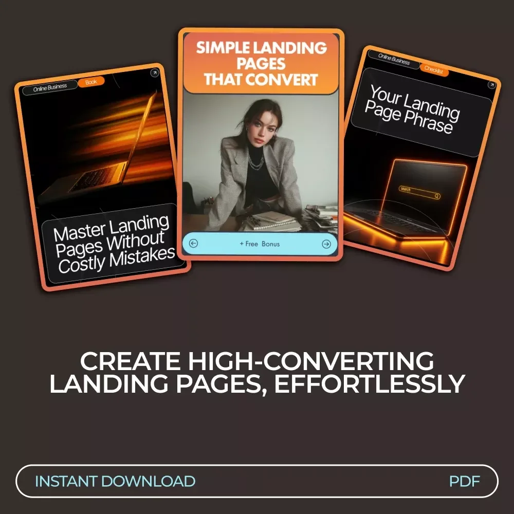 Simple Landing Page Builder Toolkit: 3-in-1 Bundle for Easy Landing Pages That Convert