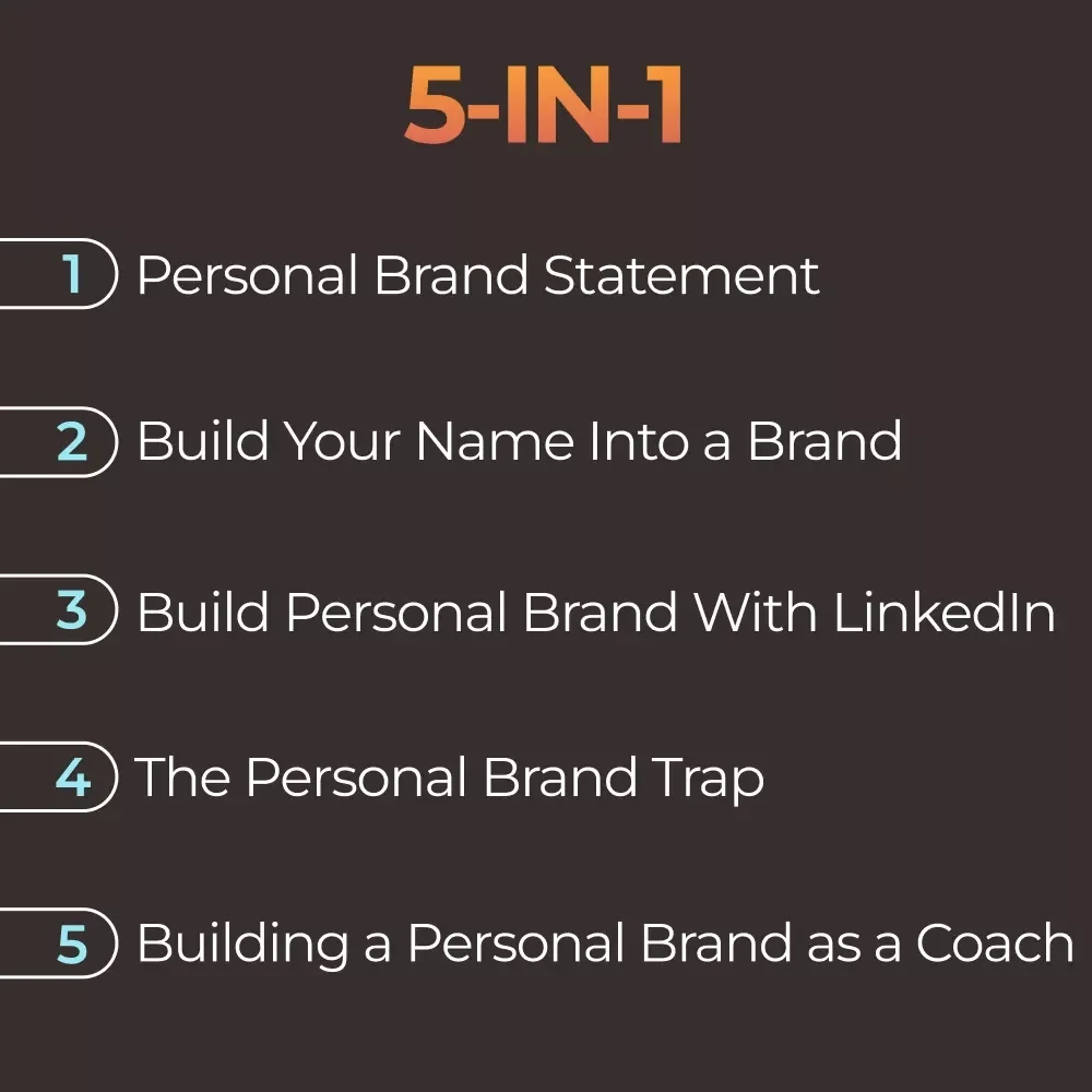 Personal Brand Builder Toolkit: 5-in-1 Bundle for How to Build a Personal Brand Online