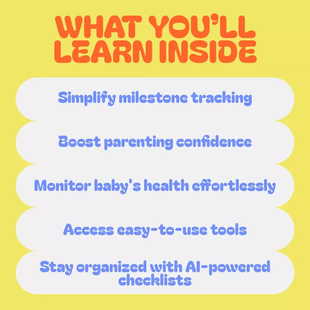 A Milestone-Smart Bundle for a Growing Newborn - 3-in-1 Digital Download Guide, eBook & Checklist
