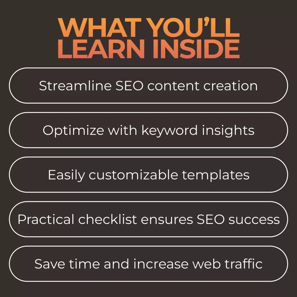 AI Outline Builder Toolkit for SEO - 3-in-1 Bundle of SEO Templates, Guides, and Checklists