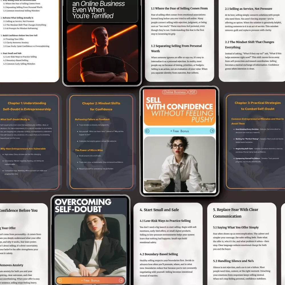Online Business Confidence Kickstart Bundle | How to Start an Online Business When You're Scared