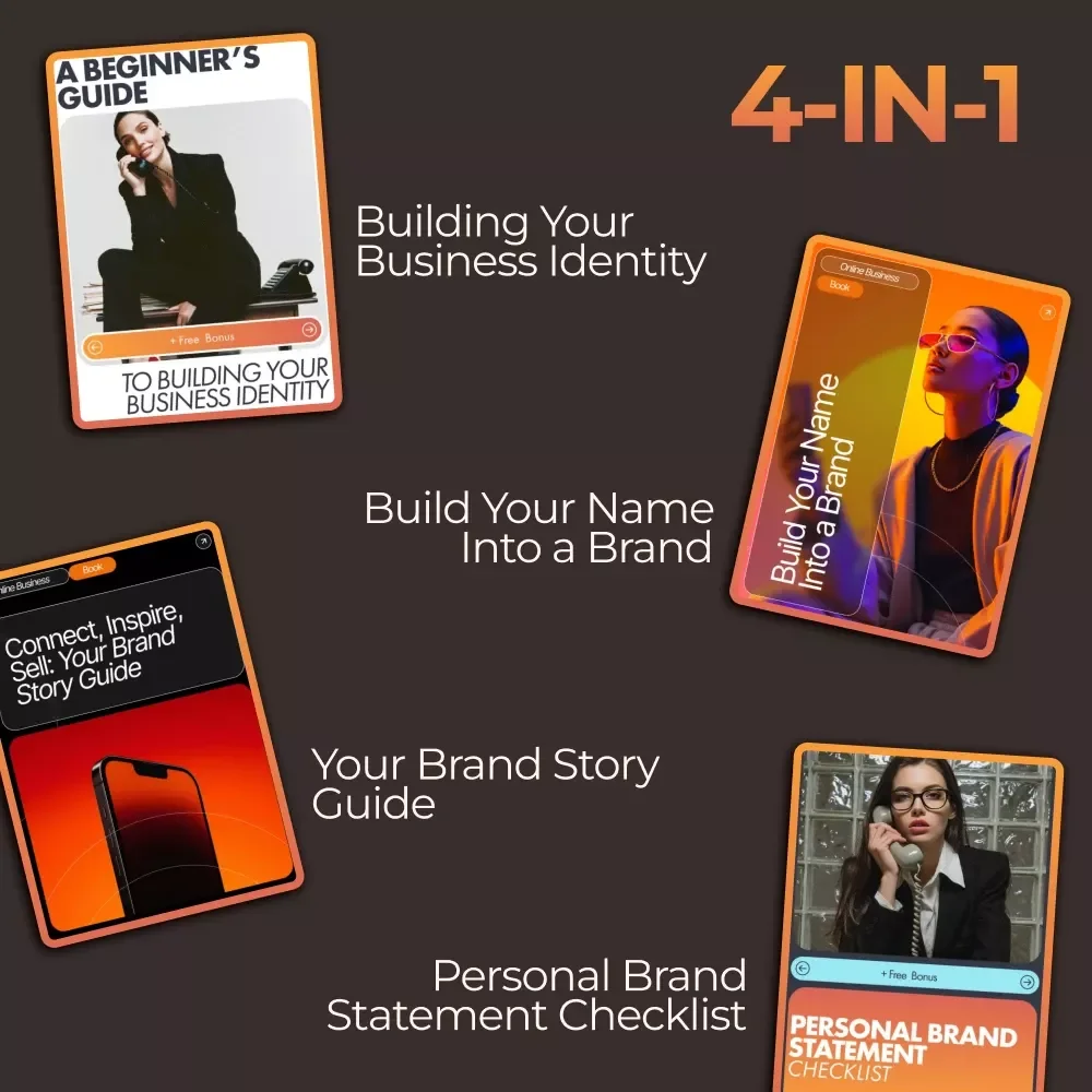 Small Brand Story Builder Toolkit - 4-in-1 Digital Bundle for Crafting Your Brand Story