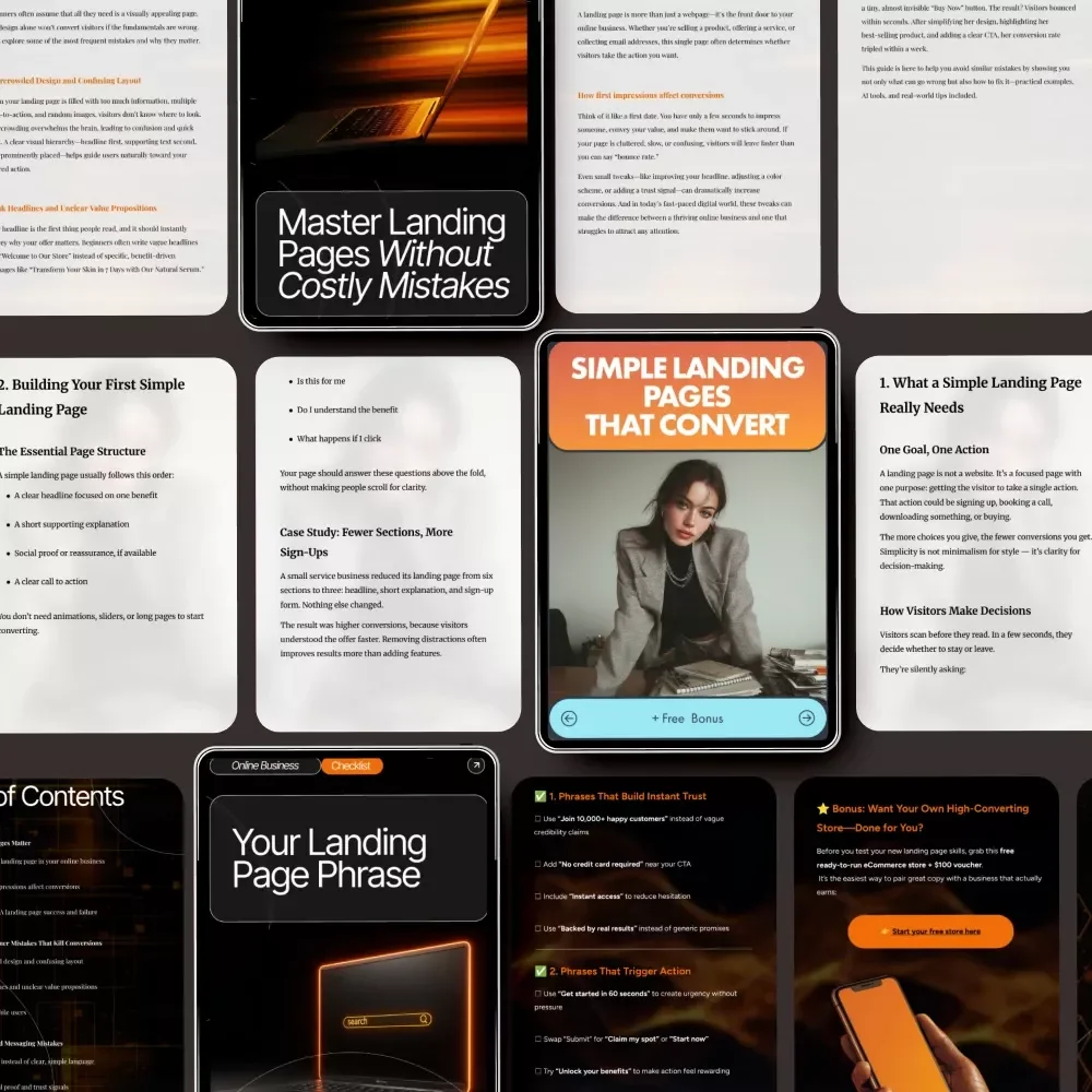Simple Landing Page Builder Toolkit: 3-in-1 Bundle for Easy Landing Pages That Convert