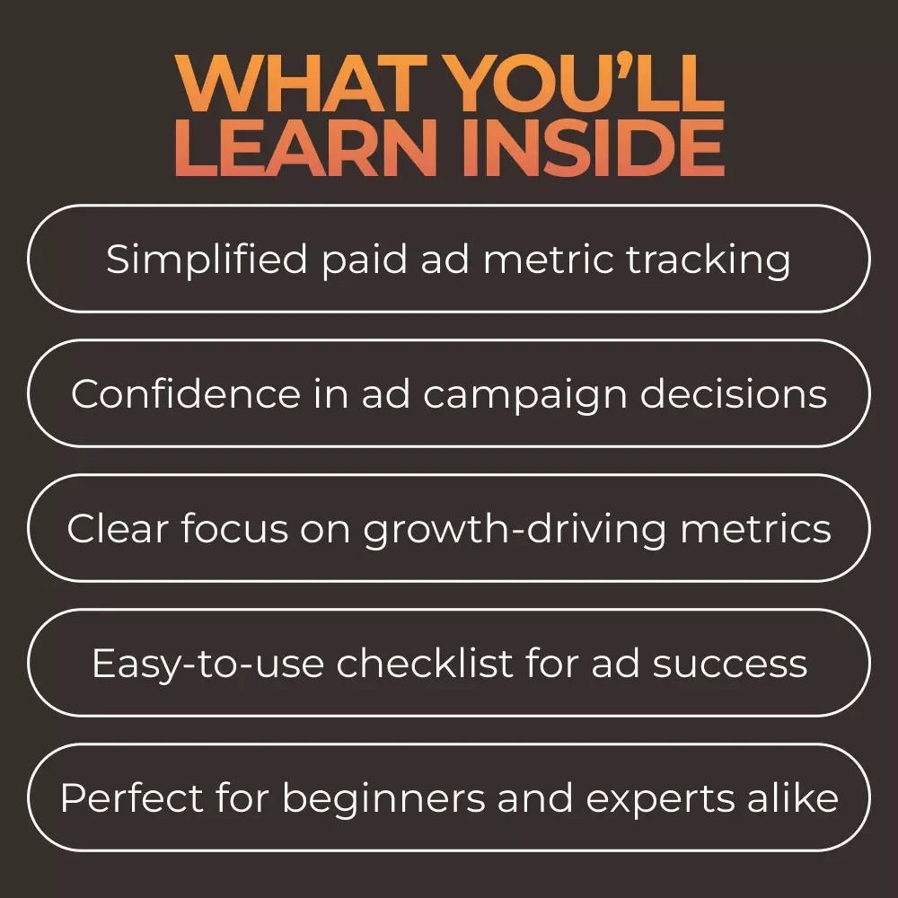 Ad Metrics Mastery Toolkit: 3-in-1 Bundle for Confident Paid Ads Performance