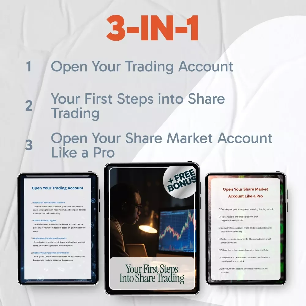 Clear Path to Opening a Trading Account: 3-in-1 Digital Bundle for Beginners