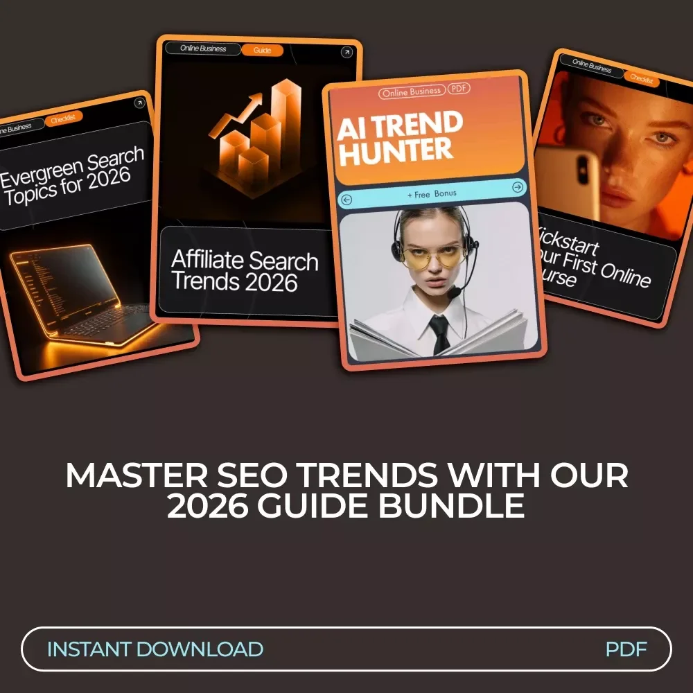 2026 Evergreen SEO Topics Bundle: 4-in-1 Digital Downloads for SEO Success