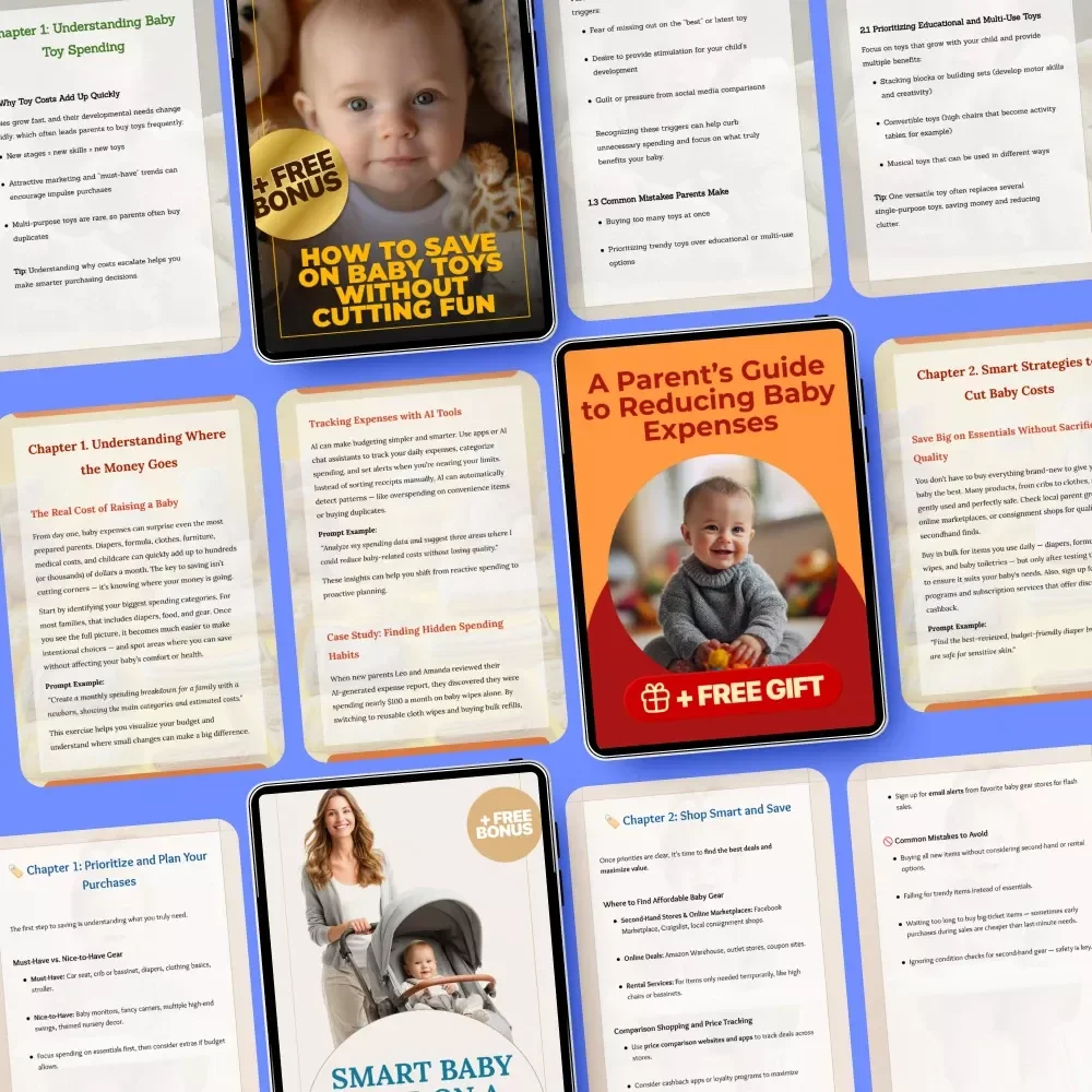 Cost-Cutting Toolkit for Baby Gear Choices - 5-in-1 Digital Download Bundle