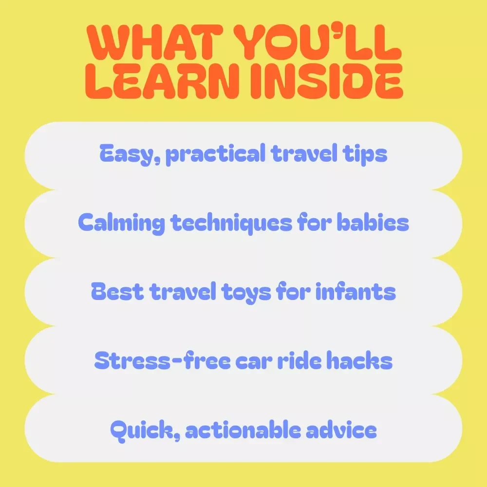 Road-Ready Baby Toolkit for Comfortable and Safe Car Trips - 3-in-1 Bundle for New Parents