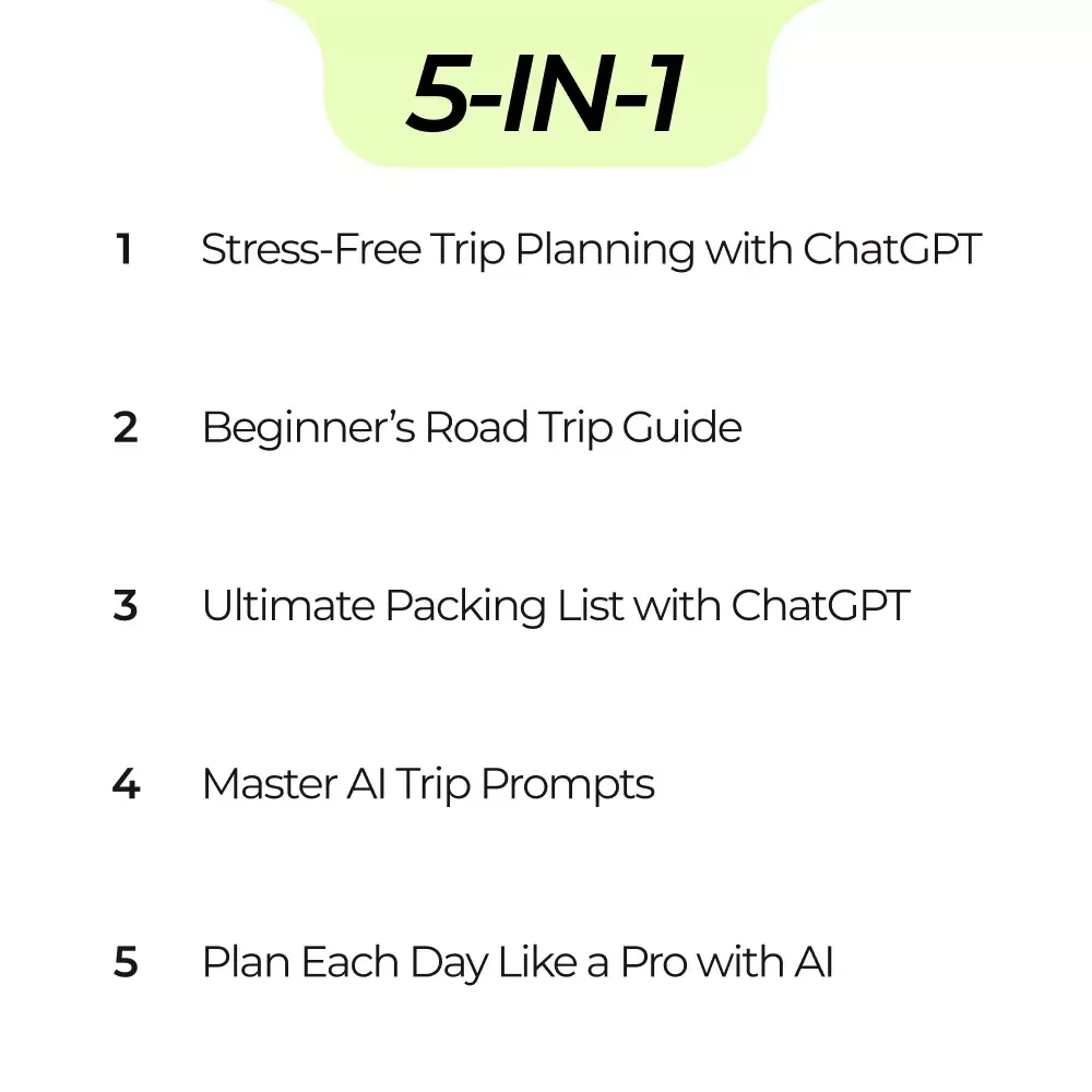 Travel without Stress Using ChatGPT Bundle | How to Use ChatGPT for Trip Planning