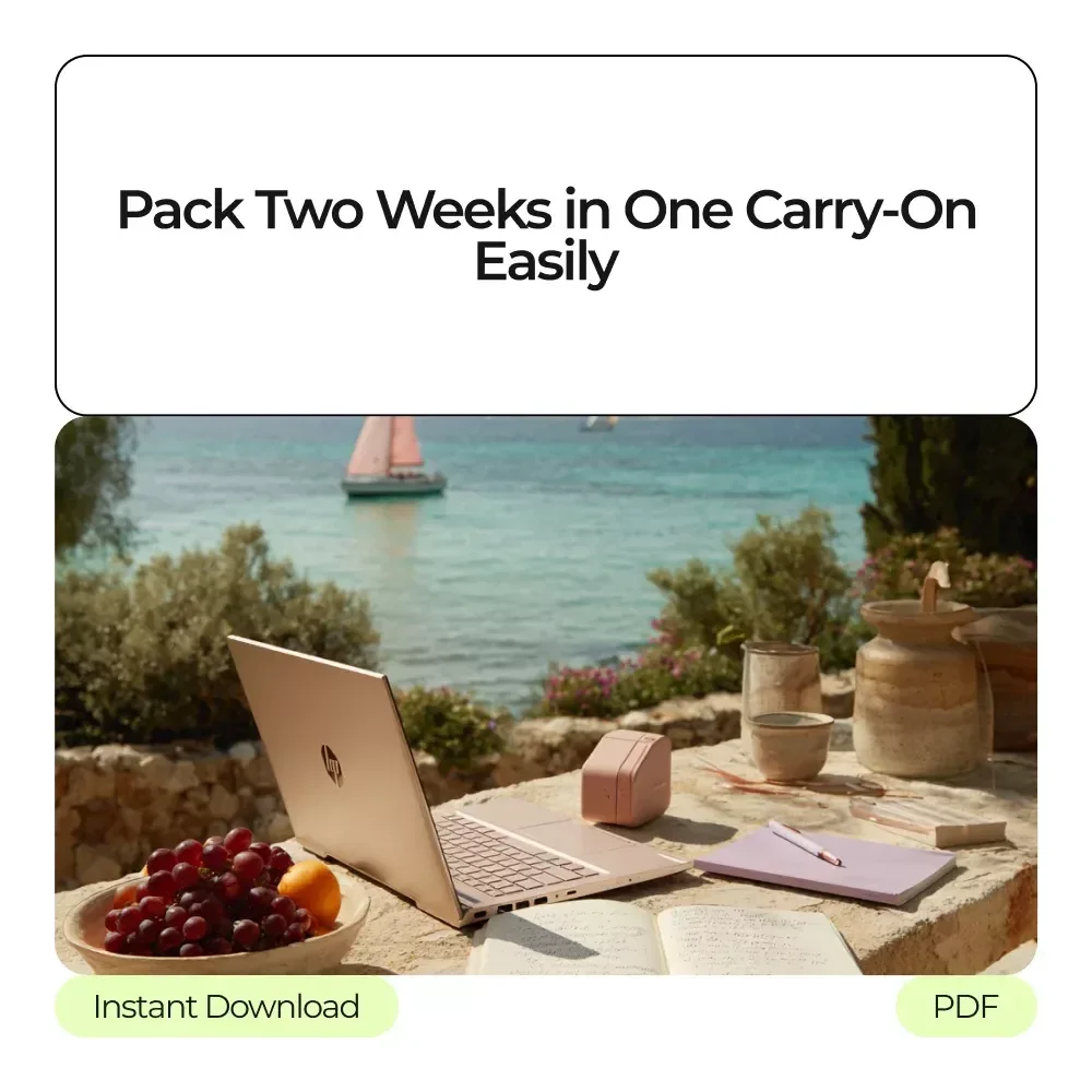 One Bag, Two Weeks, Zero Stress – How to Pack a Carry On for Two Weeks