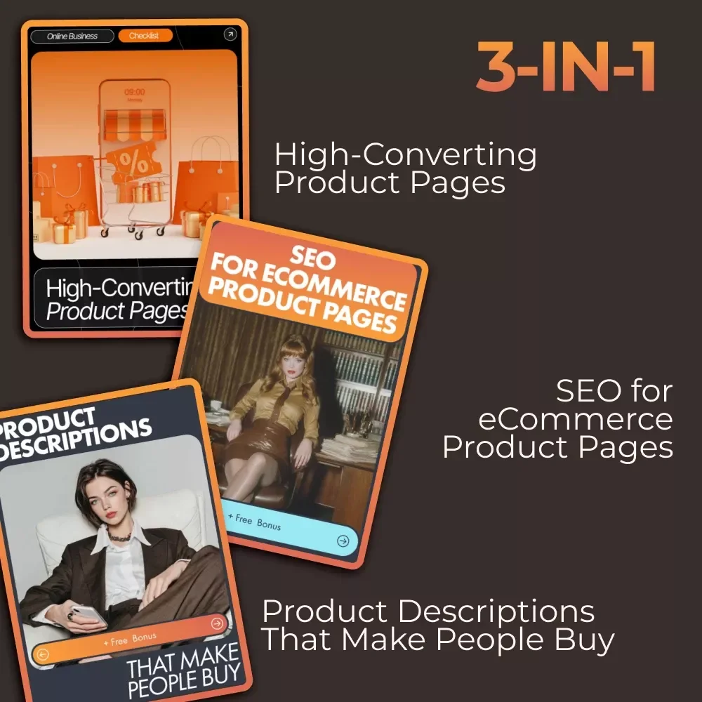 Product Page Success Toolkit: 3-in-1 Bundle for High-Converting eCommerce Pages