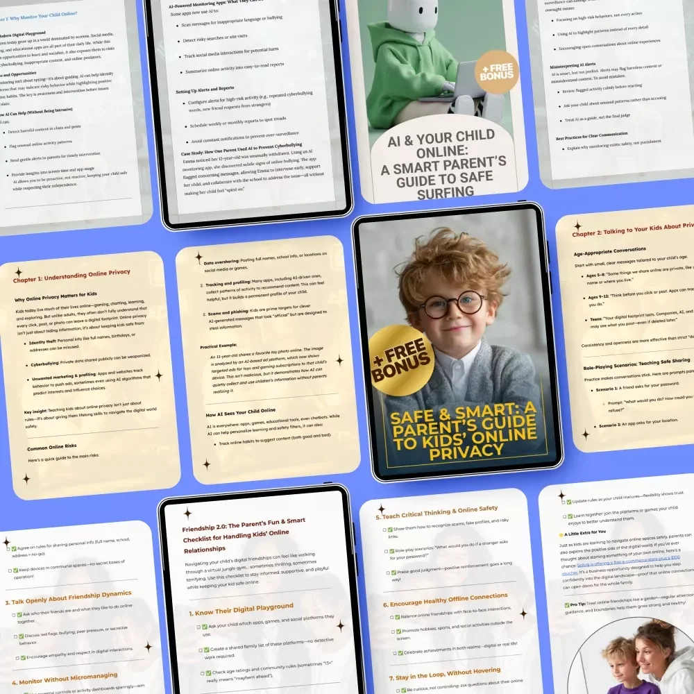 Digital Privacy Bundle to Keep Your Kids Safe | 5-in-1 Guides & Checklists for Parents