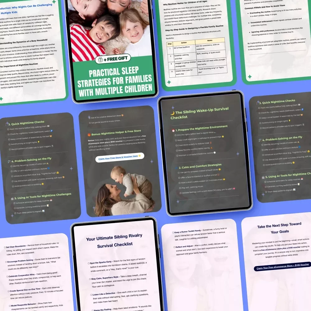 Big Family Toolkit for Calm Nights and Happy Mornings - Digital Download Bundle