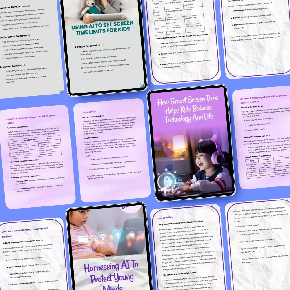 AI Bundle to Support Healthy Tech Habits: Screen Time Limits & Kid Protection Guides
