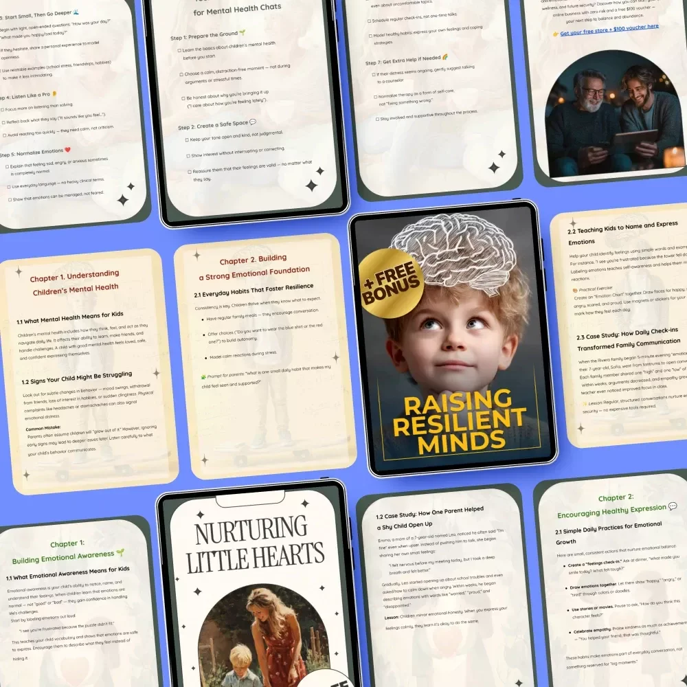 Mental Health Support Bundle for Children’s Wellbeing - 3-in-1 Digital Download