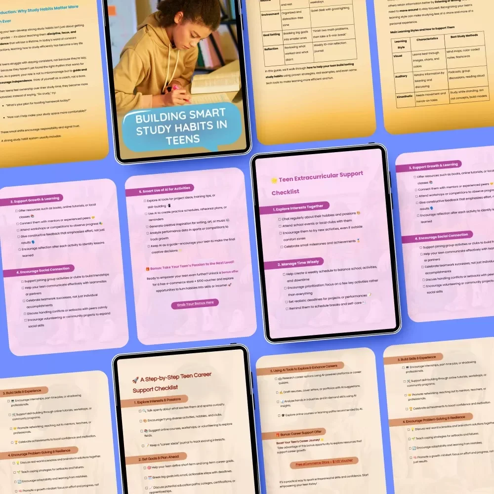 Focus & Follow-Through Toolkit for Teens: Study, Career & Extracurricular Success Bundle