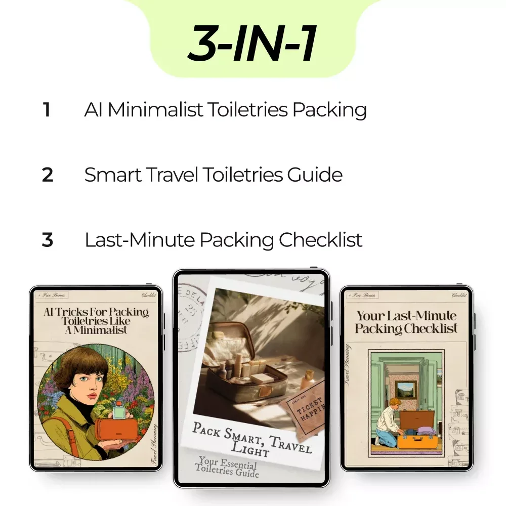 From Shelf to Suitcase Packing System – Essential Toiletries Packing Guide Bundle