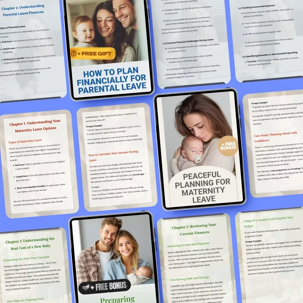 Smart Savings Toolkit for Life on Maternity Leave – 5-in-1 Bundle for New Parents