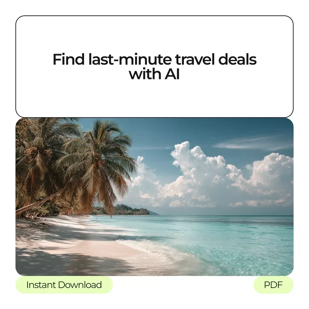 Embrace Spontaneous Trips for Smart Prices – AI for Last Minute Travel Deals