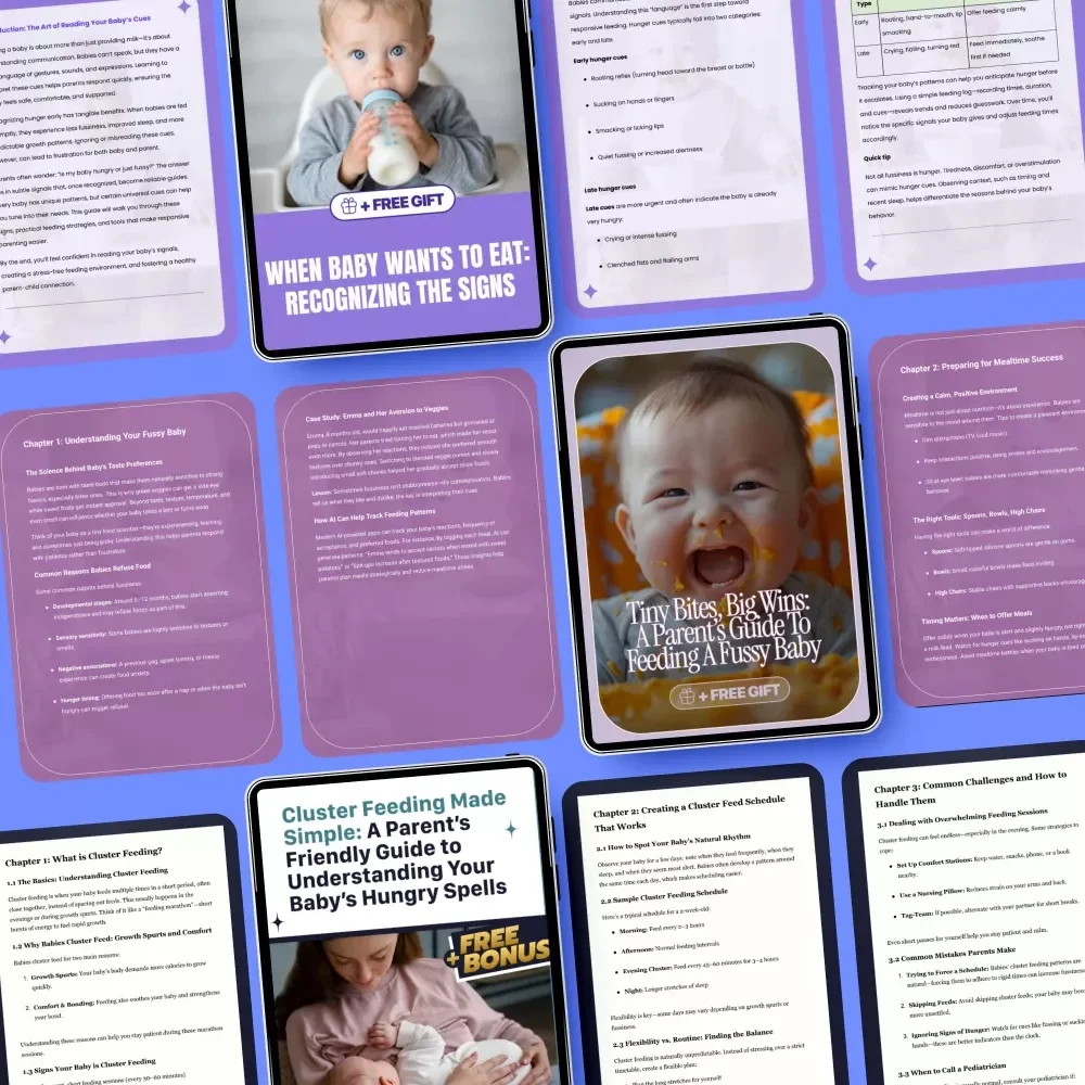 Calm Feeds Toolkit for Fussy Babies - Ultimate Guide Bundle for New Parents
