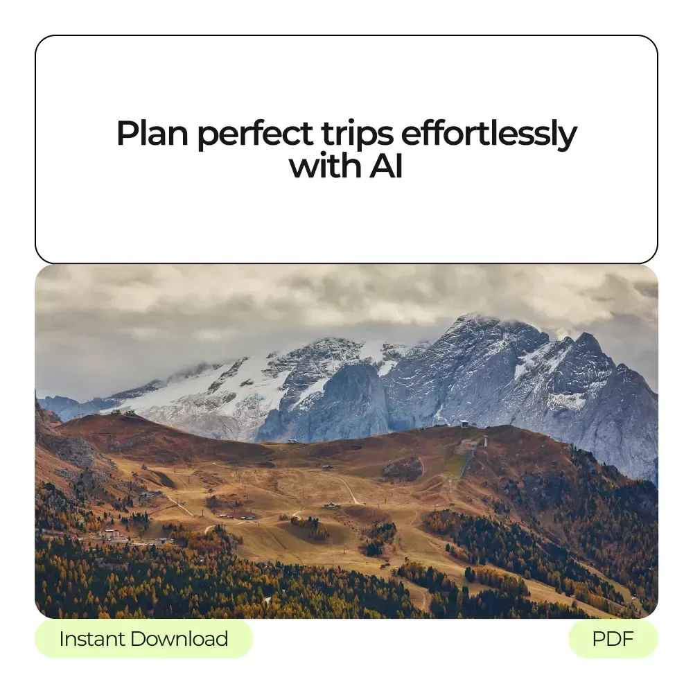 Your Ultimate AI Bundle for a Perfect Trip – Prompts for AI to Plan a Vacation