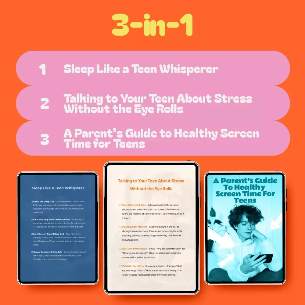 Teen Sleep Toolkit for Rest & Reset: 3-in-1 Bundle for Stress, Screen Time & Sleep Issues