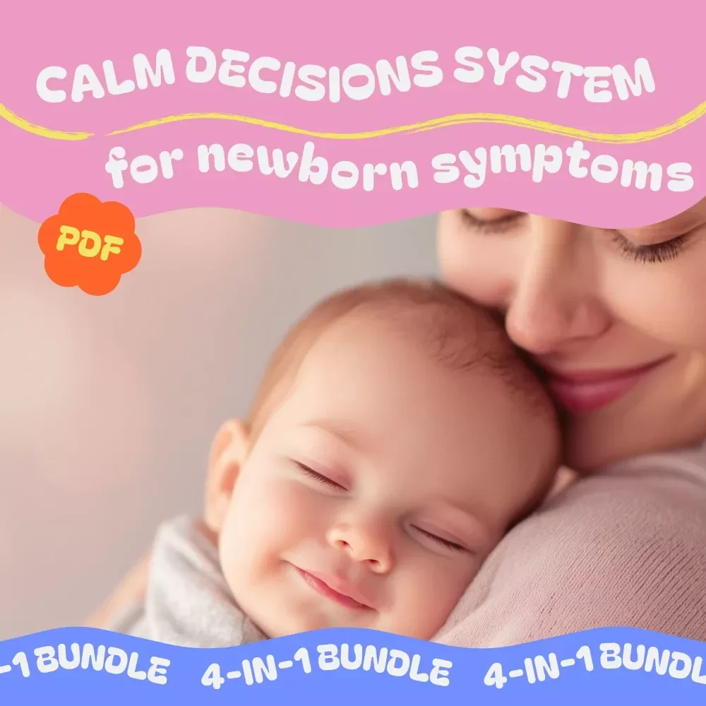Calm Decisions System for Newborn Symptoms - 4-in-1 Digital Download Bundle